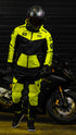 Ride Rich Regency V2 Flow Mesh Armoured GP Softshell Motorcycle Jacket - Yellow